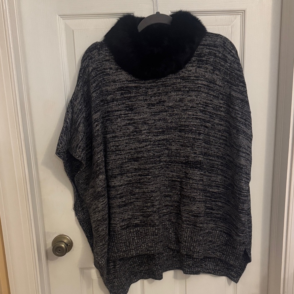 Real Fur Neck Cape